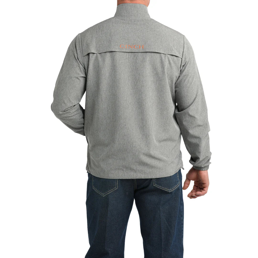 Men's Cinch Grey Half Zip Windbreaker