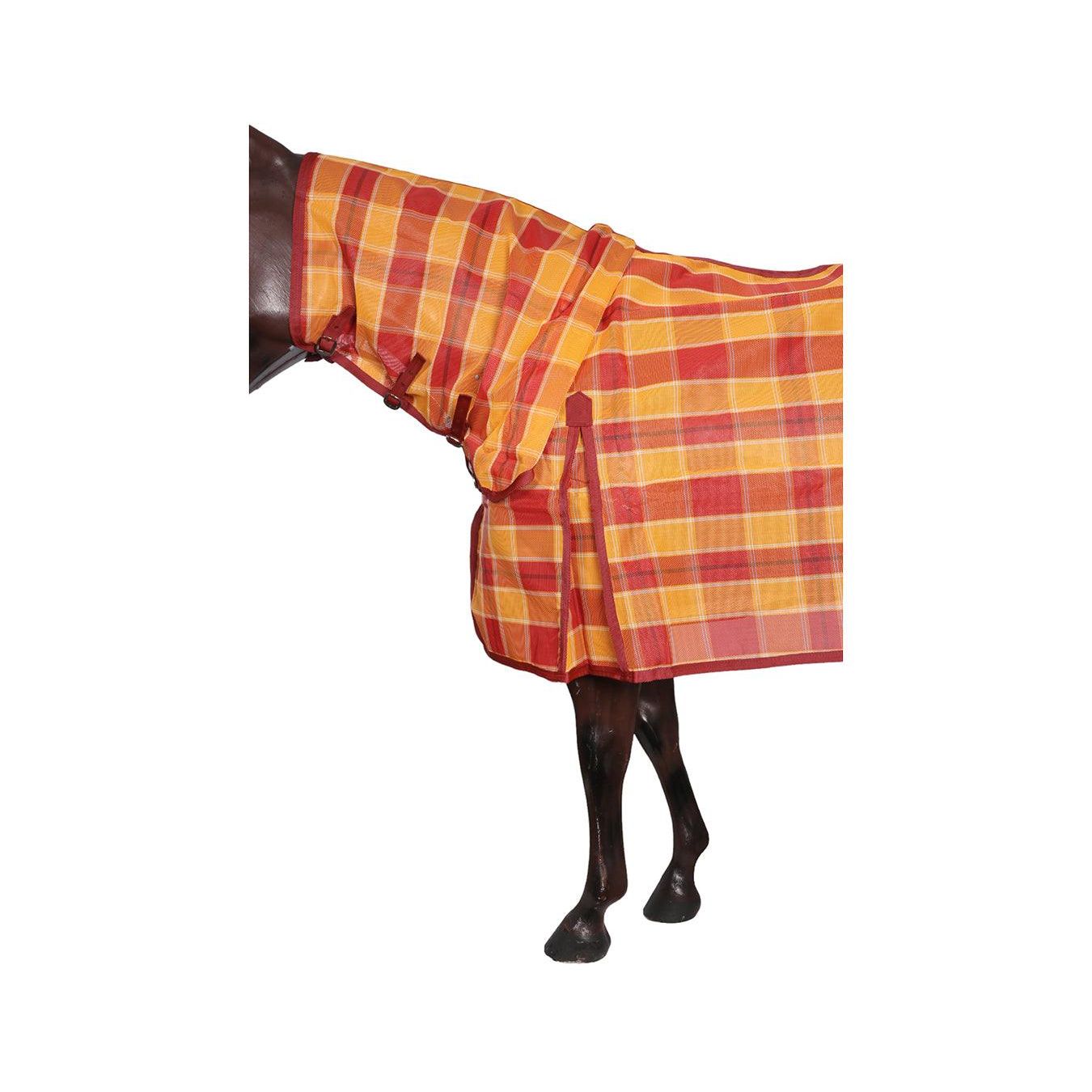 Kool Master PVC Shade Mesh Horse Rug Combo – Red/Amber