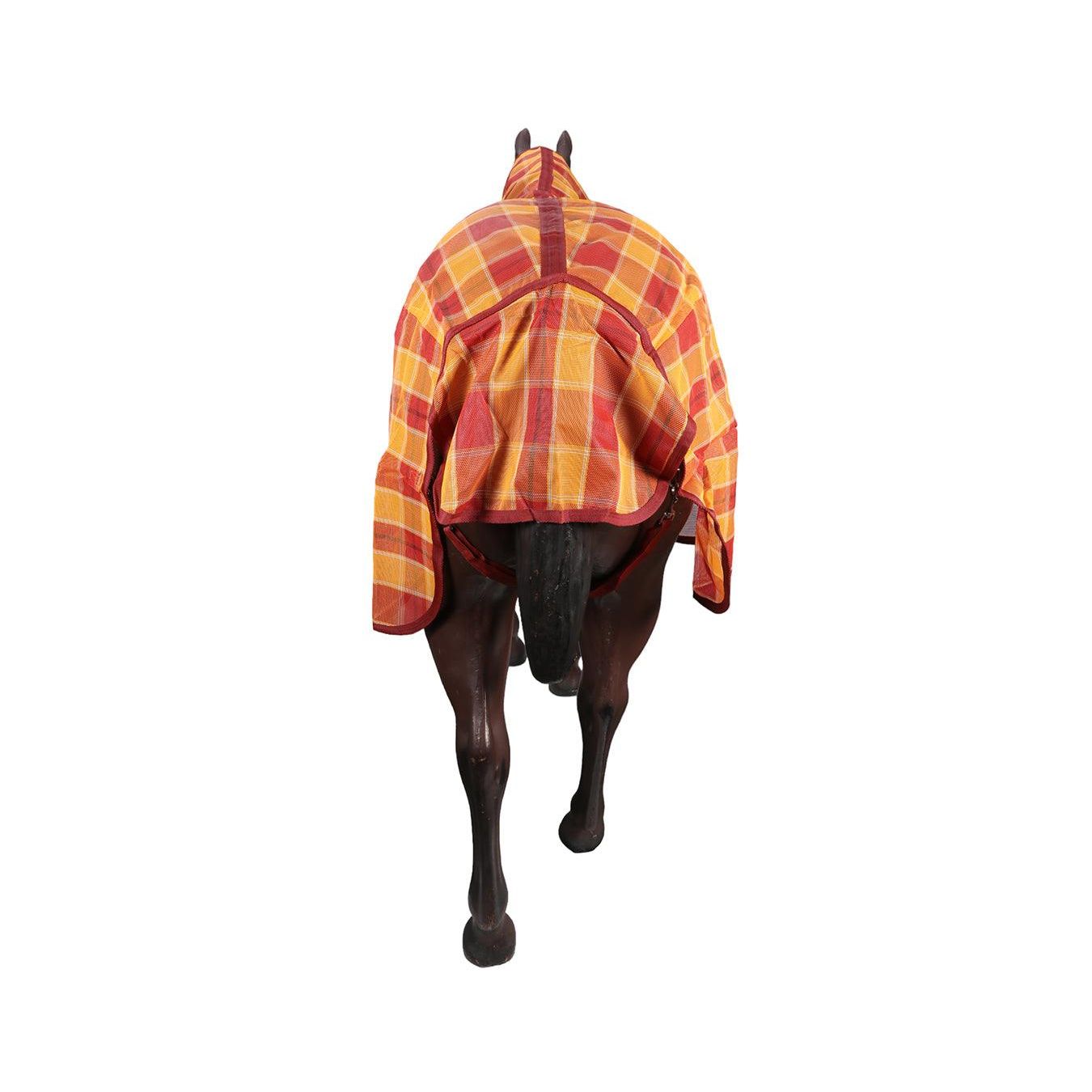 Kool Master PVC Shade Mesh Horse Rug Combo – Red/Amber
