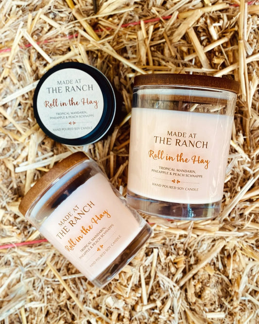Made At The Ranch Roll In The Hay Candle