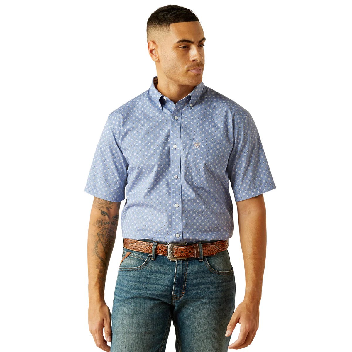 Ariat Men's Wrinkle Free Dixon Short Sleeve Shirt - Billy Goats Country Outfitters