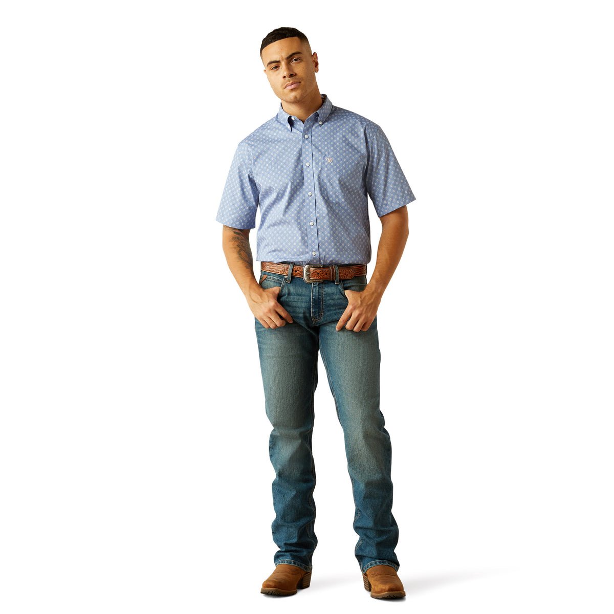 Ariat Men's Wrinkle Free Dixon Short Sleeve Shirt - Billy Goats Country Outfitters