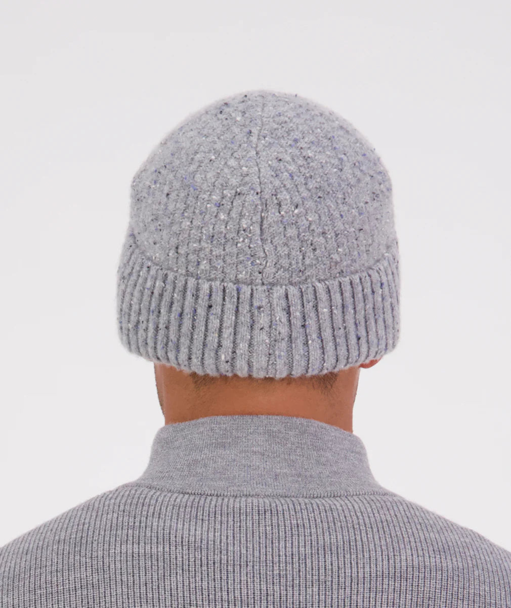 Swanndri South Road Waffle Beanie - Grey Marle