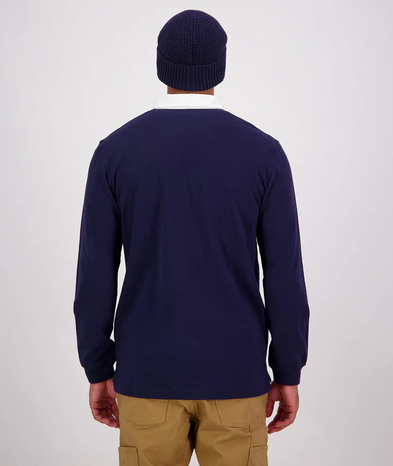 Swanndri Men's Fundamentals Long Sleeve RugbyNavy
