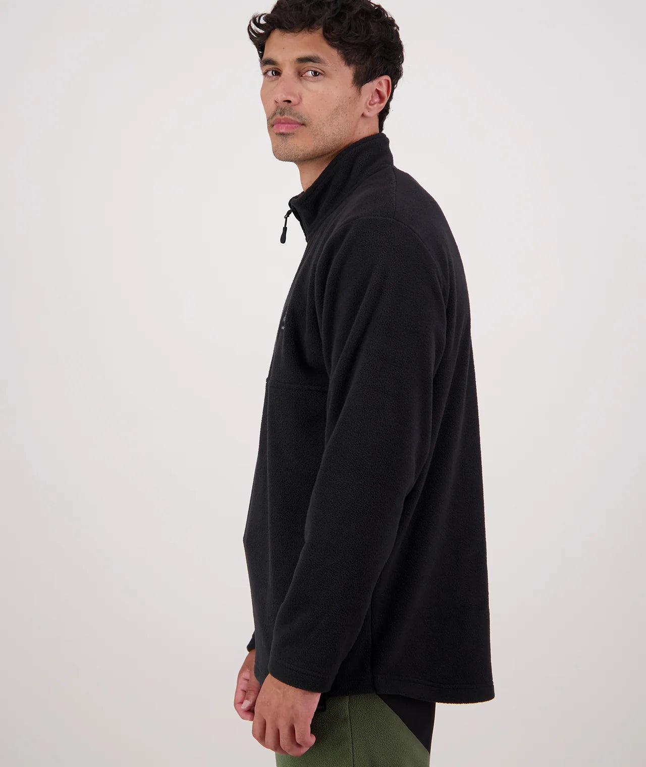 Swanndri Men's High Rock 1/4 Zip Fleece - Black