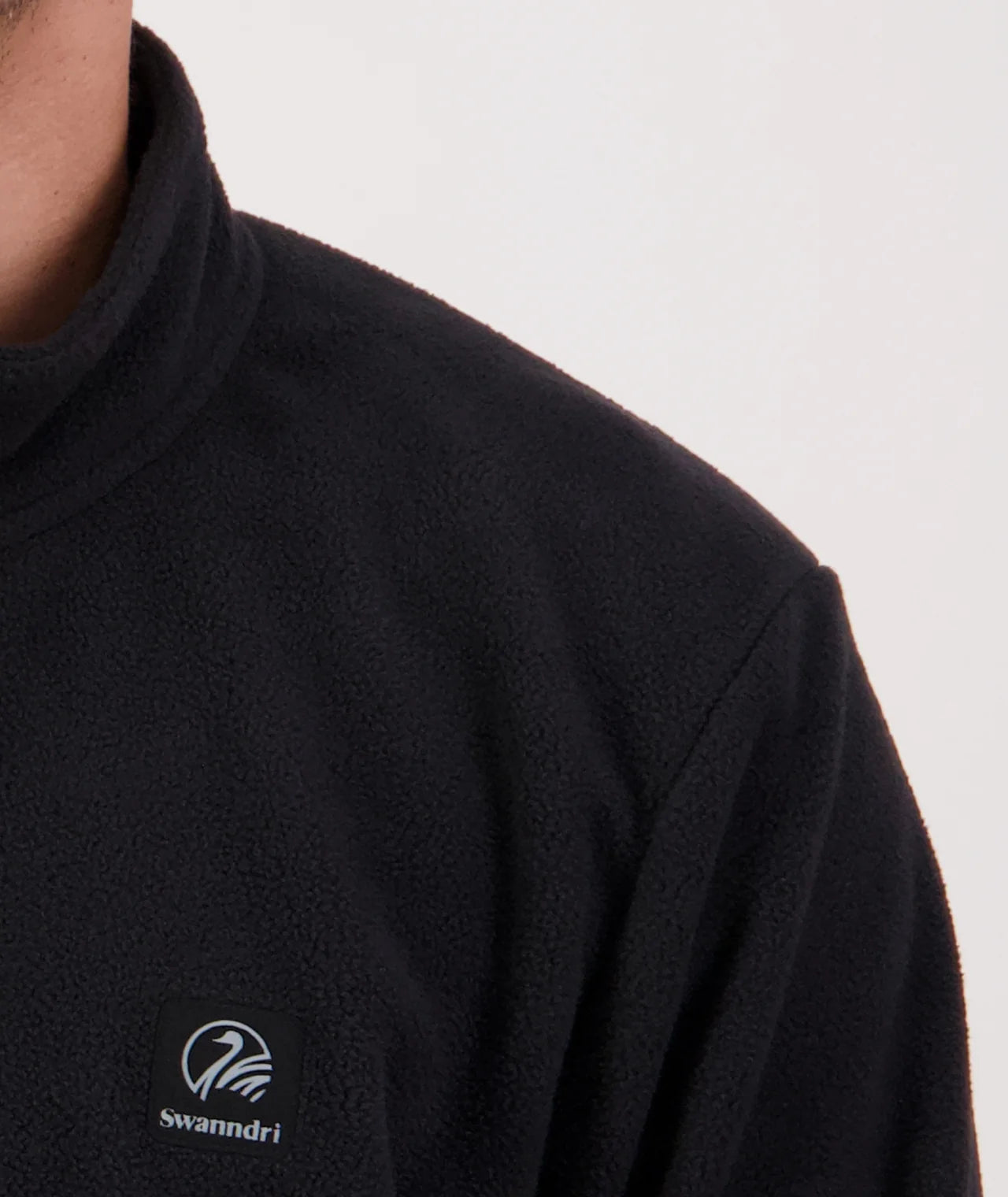 Swanndri Men's High Rock 1/4 Zip Fleece - Black