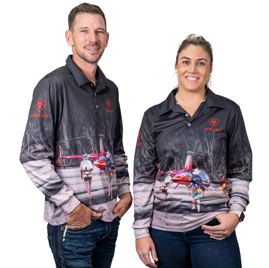 Ariat Adults Fishing Shirt Helifishing