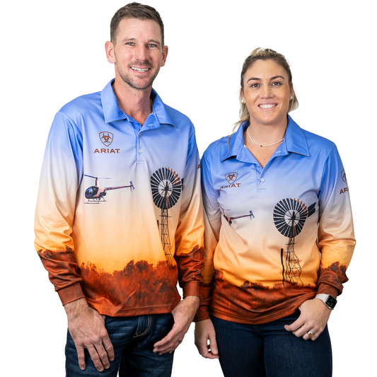 Ariat Adults Fishing Shirt Windmill