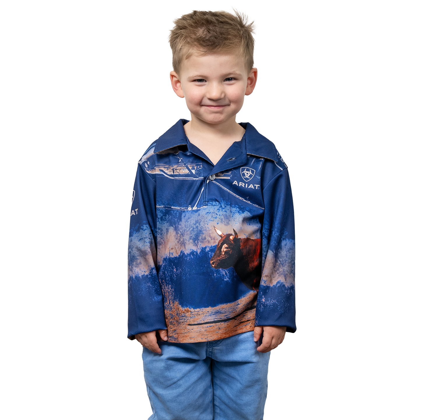 Ariat Kids Fishing Shirt Bullcatcher