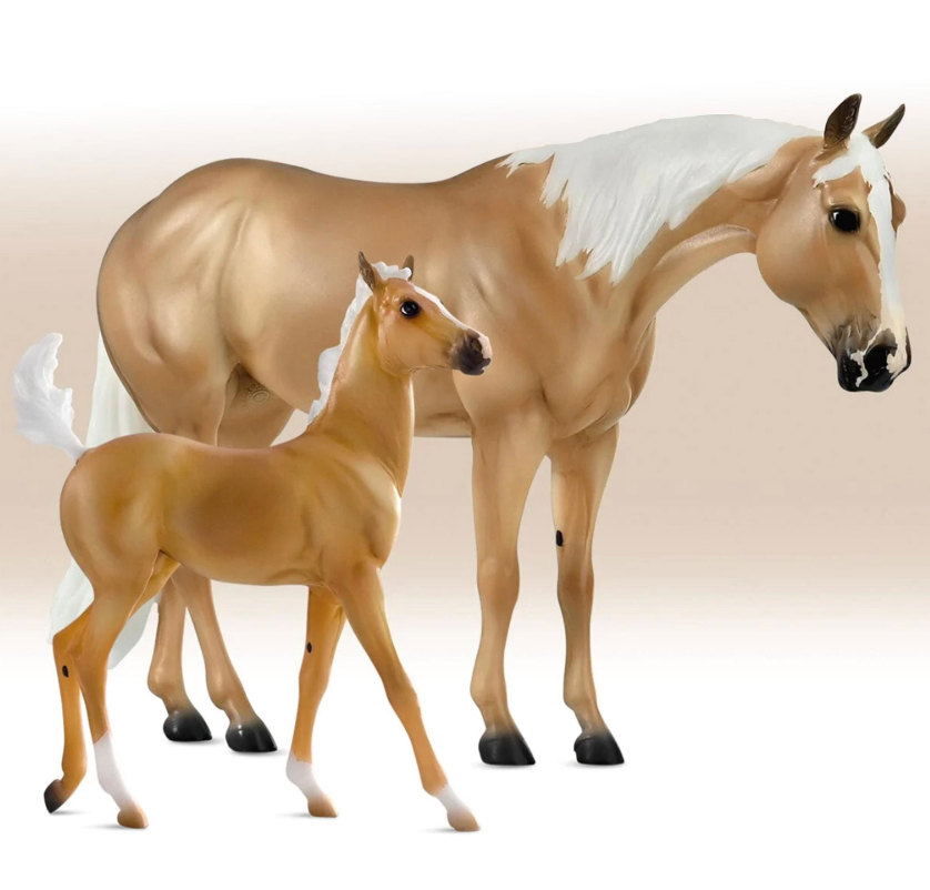 Breyer Traditional Ebony Shines and Charlize