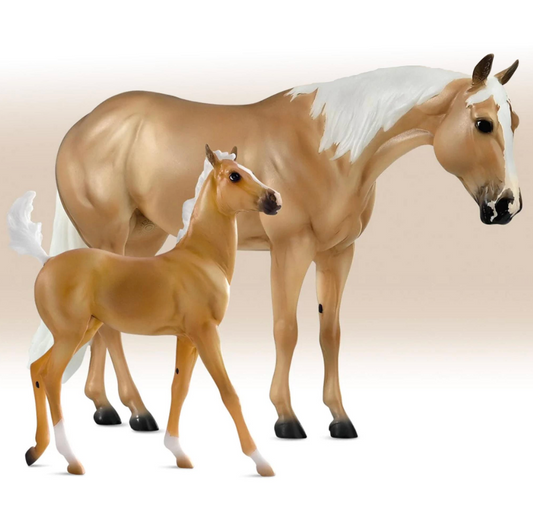 Breyer Traditional Ebony Shines and Charlize