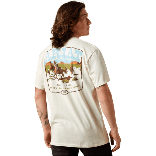 Ariat Men's Pulp Western T-Shirt Turtledove - Billy Goats Country Outfitters