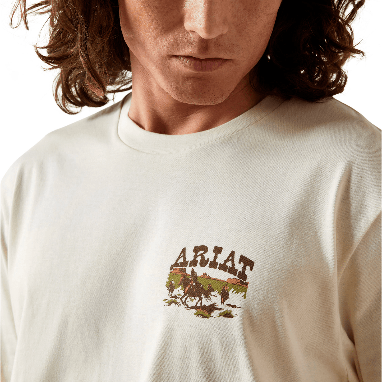 Ariat Men's Pulp Western T-Shirt Turtledove - Billy Goats Country Outfitters