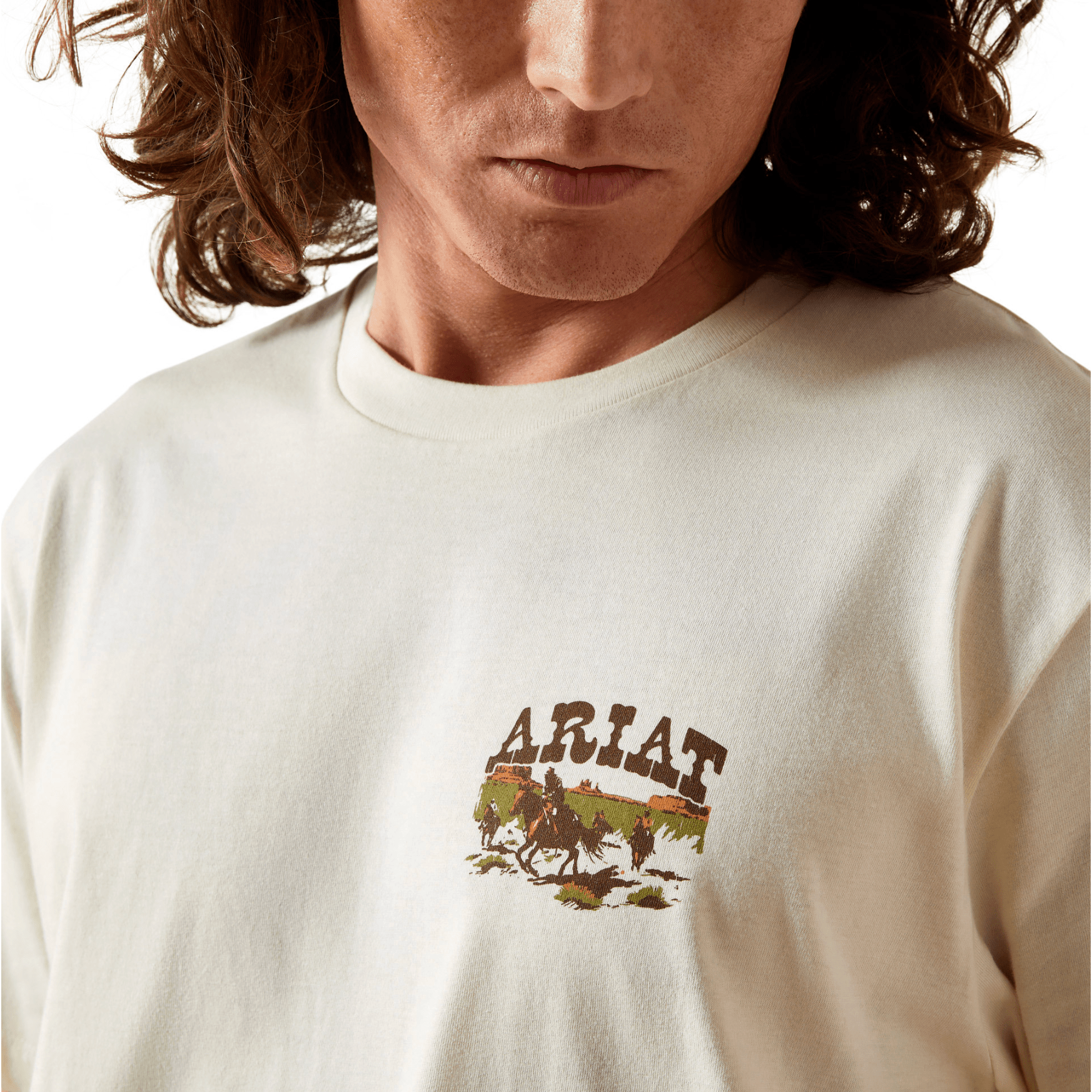 Ariat Men's Pulp Western T-Shirt Turtledove - Billy Goats Country Outfitters