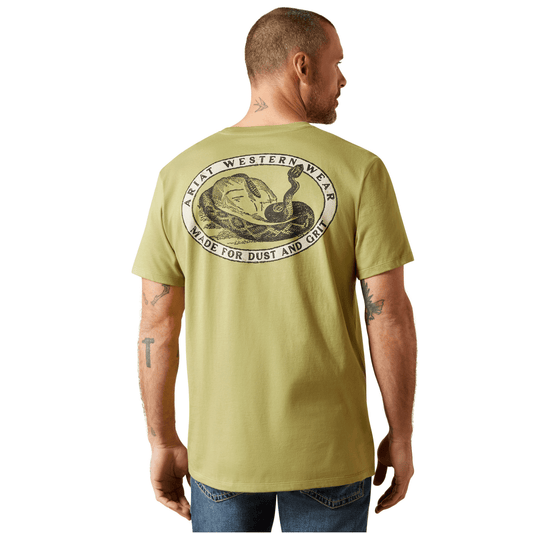 Ariat Men's Rattler Warning T-Shirt Tent Green - Billy Goats Country Outfitters