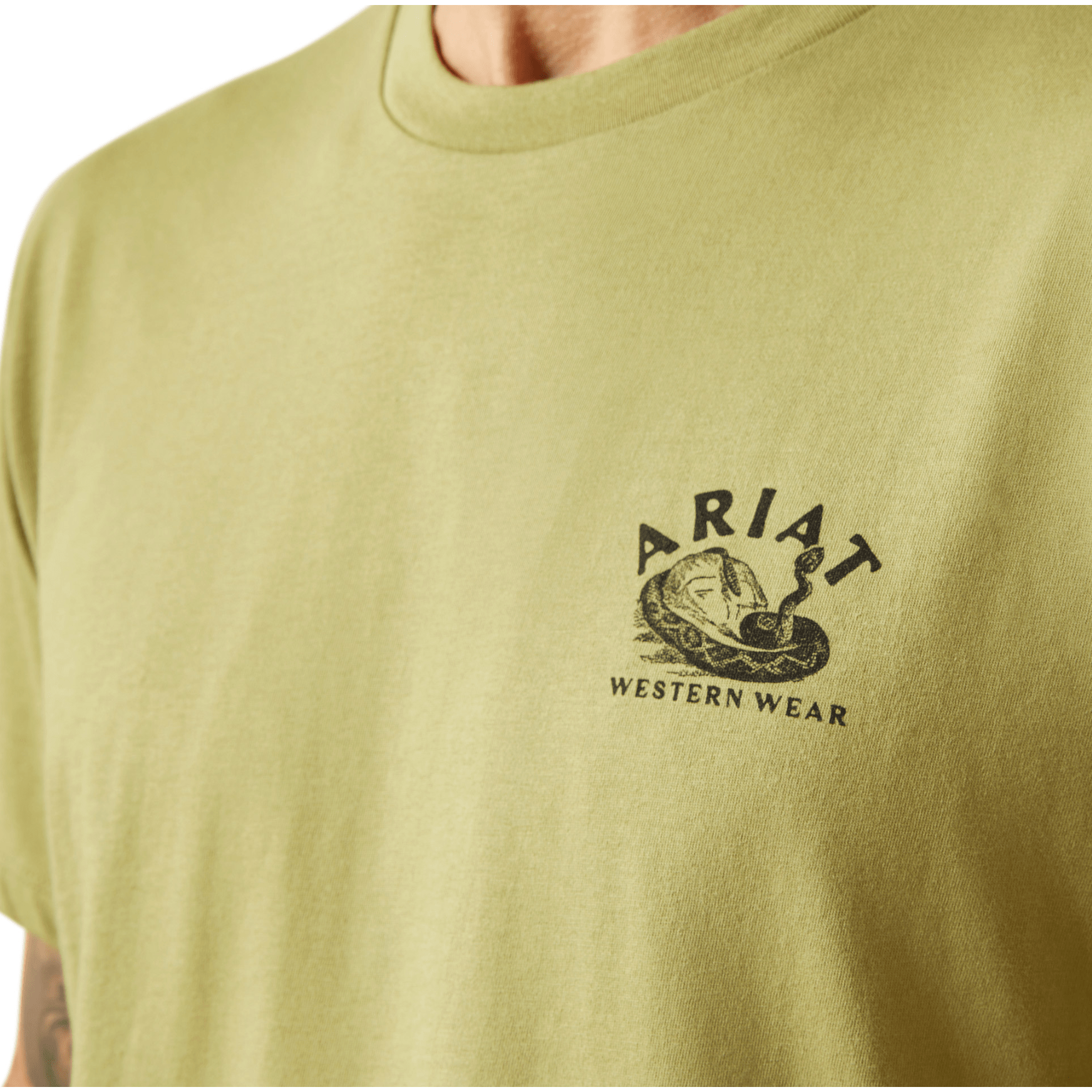 Ariat Men's Rattler Warning T-Shirt Tent Green - Billy Goats Country Outfitters