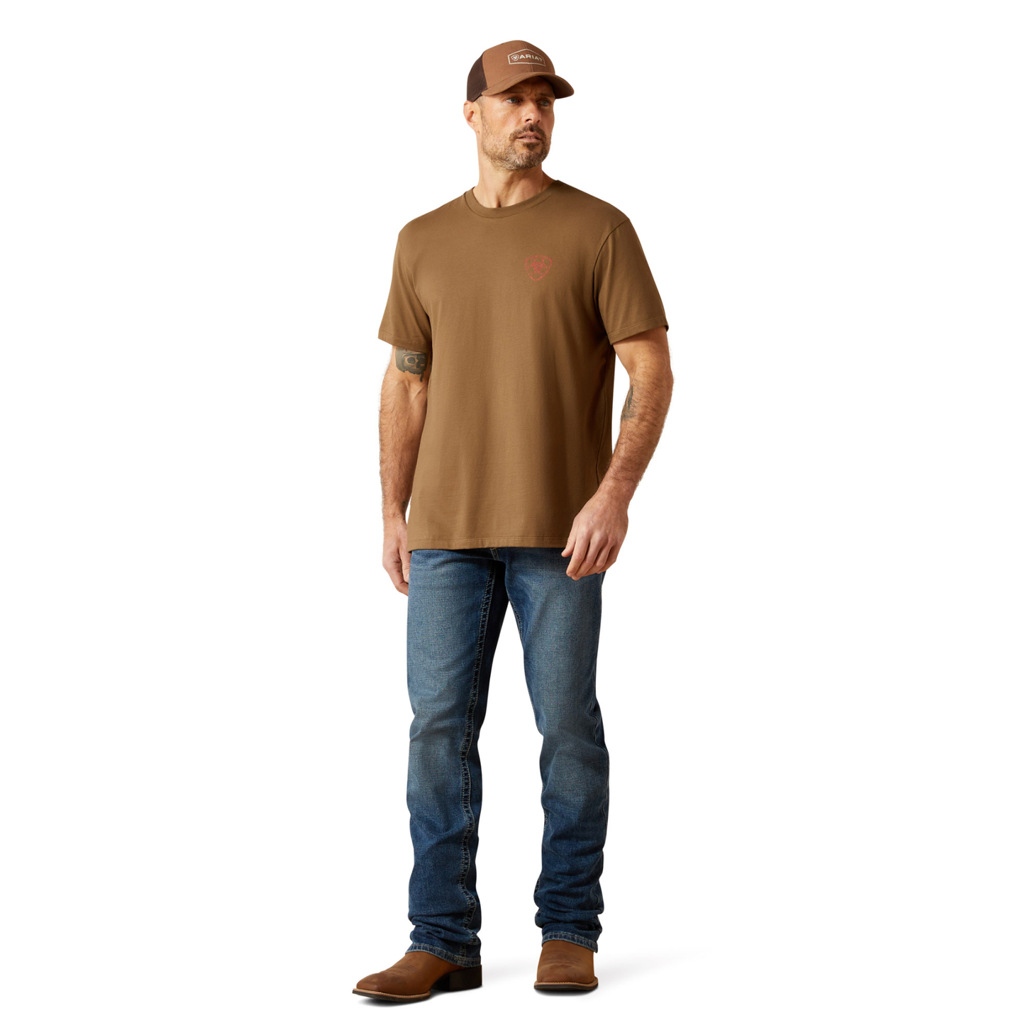 Ariat Men's Stone Arrowhead T-Shirt Teak