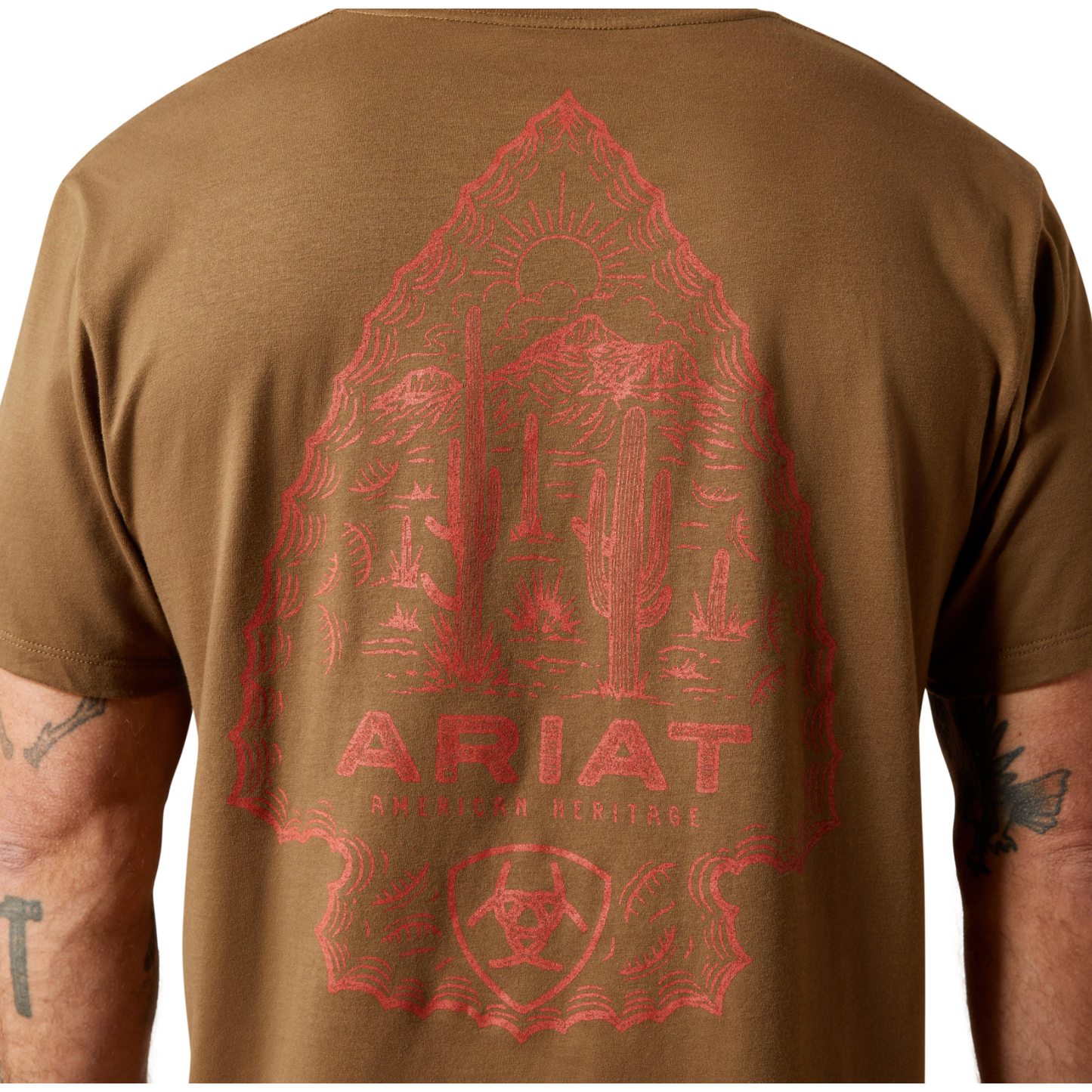 Ariat Men's Stone Arrowhead T-Shirt Teak