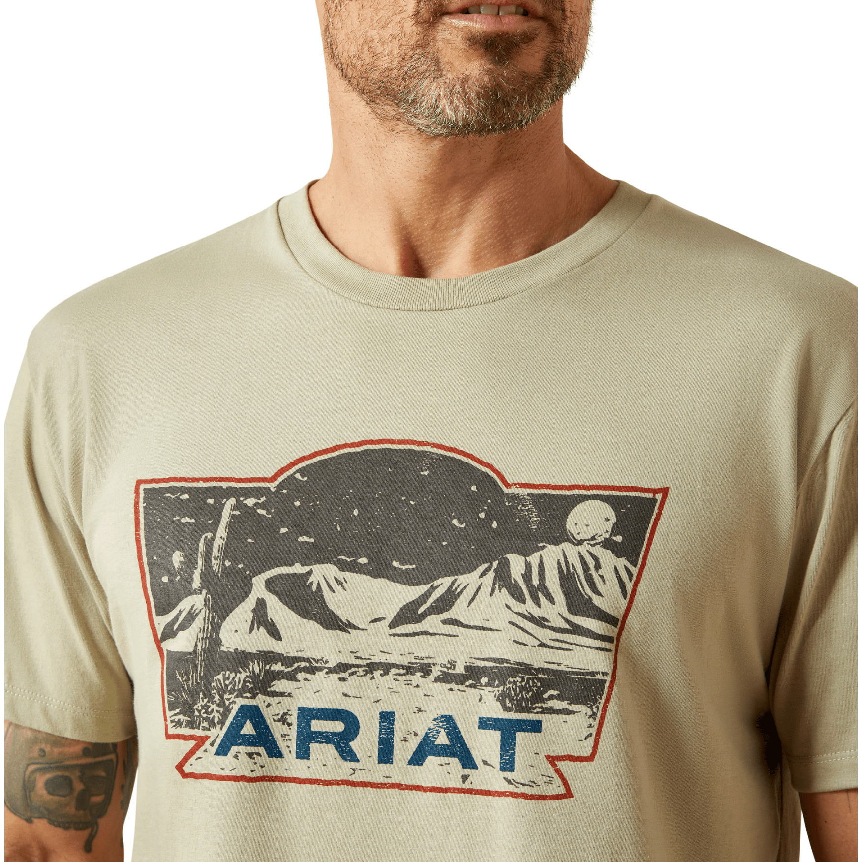 Ariat Men's Stamped Landscape T-Shirt Elm - Billy Goats Country Outfitters