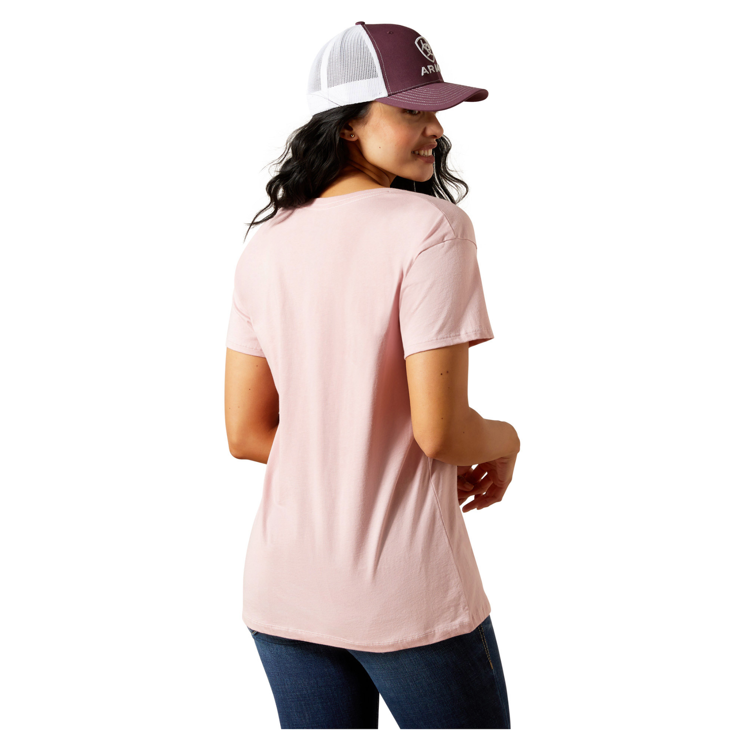 Ariat Women's Spur Script T-Shirt Dusty Pink