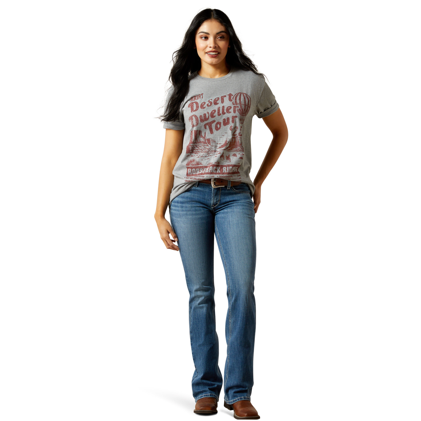 Ariat Women's Dweller Tour T-Shirt Iceburg