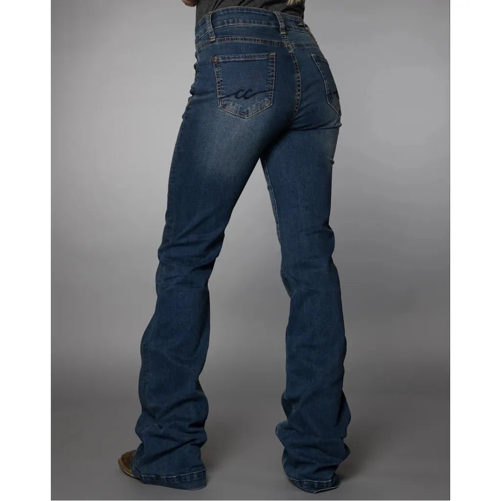 CC Western Women's Signature Trouser Jeans – Dark Wash - Billy Goats Country Outfitters