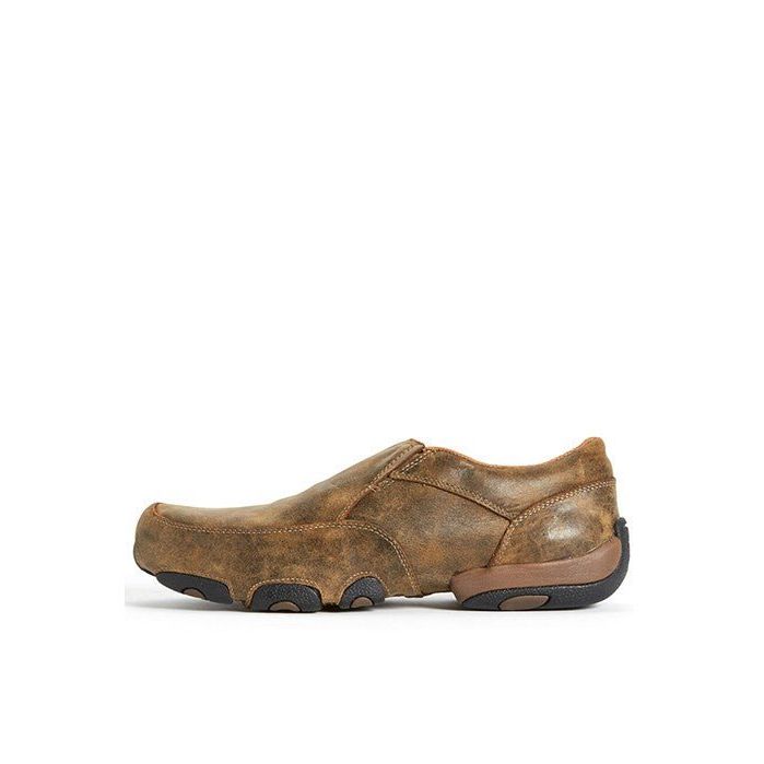 Twisted X Men’s Casual Driving Slip - On Moc Bomber – CellStretch Western Shoes - Billy Goats Country Outfitters