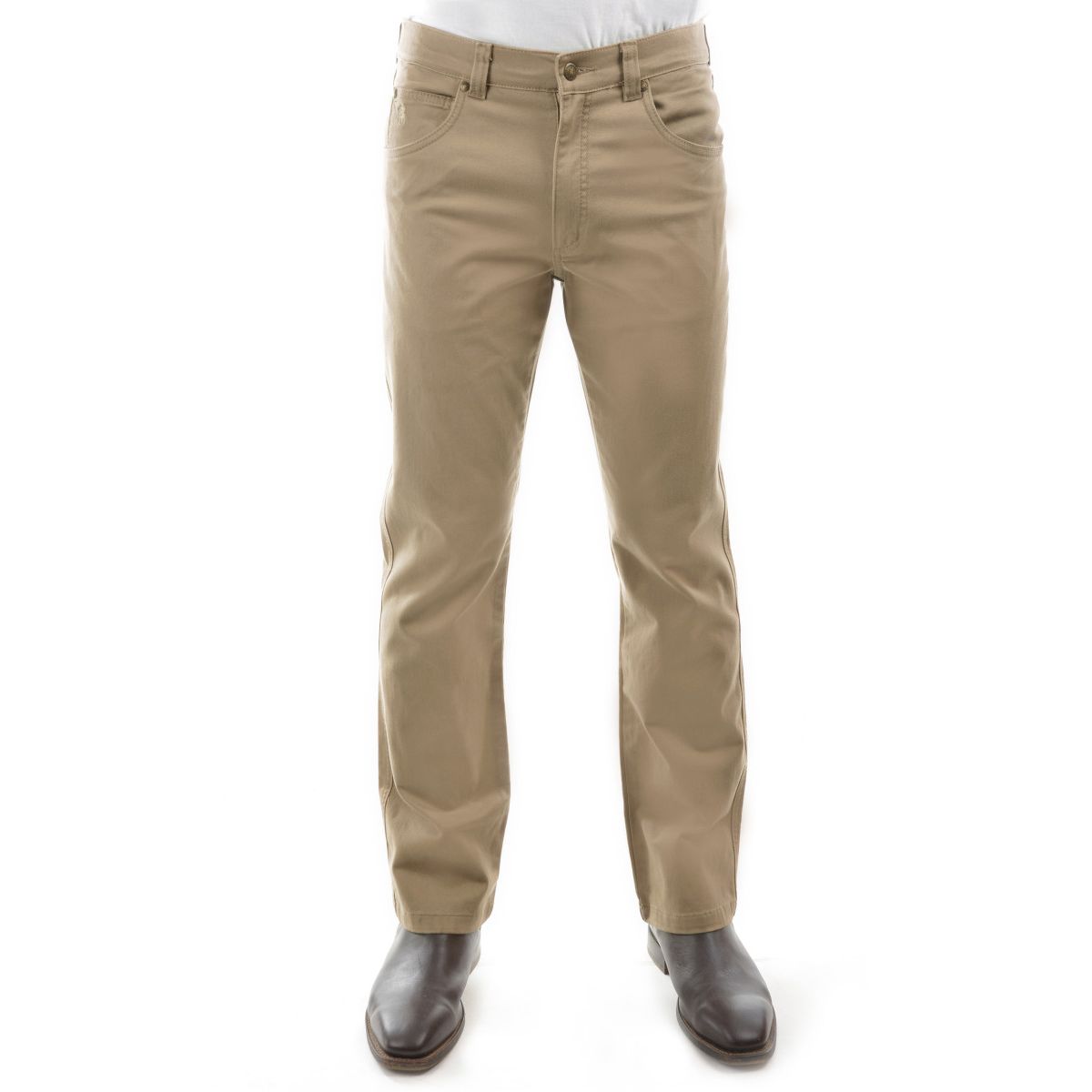 Thomas Cook Men’s Stretch Moleskin Jeans Sand – Regular Straight Fit - Billy Goats Country Outfitters