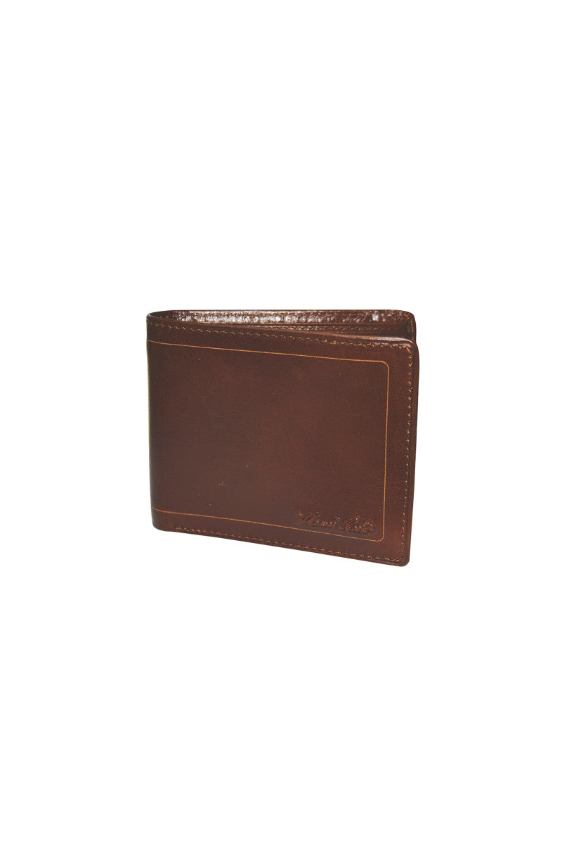 Thomas Cook Men’s Leather Edged Wallet Dark Brown – Western Leather Wallet