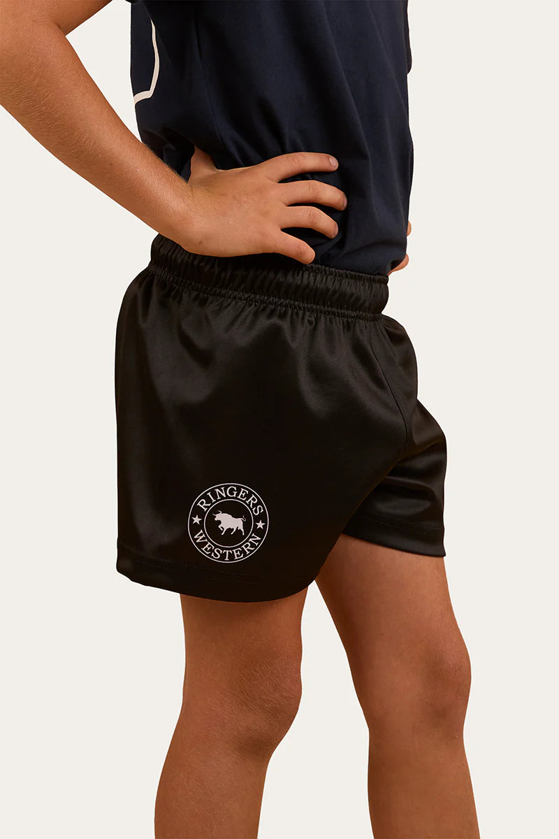Ringers Western Kids Footy Shorts - Black