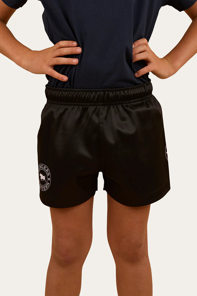 Ringers Western Kids Footy Shorts - Black
