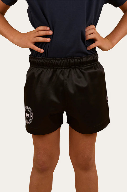 Ringers Western Kids Footy Shorts - Black