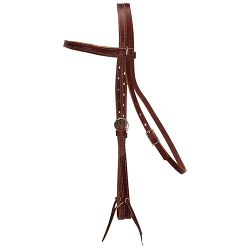 Weaver 5/8" Latigo Leather Headstall – Brown