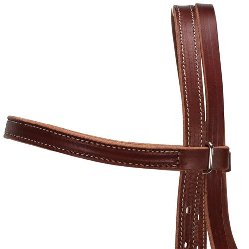 Weaver 5/8" Latigo Leather Headstall – Brown