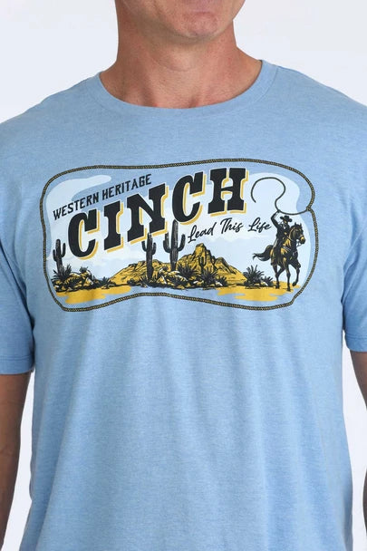 Cinch Men’s Western Heritage T-Shirt - Blue
