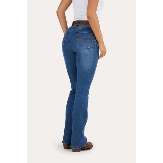 Ringers Western Penny Womens High Rise Bootleg Jean - Vintage Blue Wash