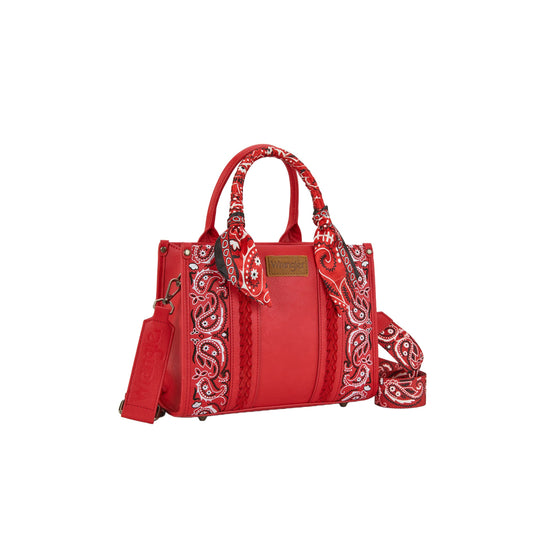 Wrangler Women's Paisley Crossbody Bag - Red