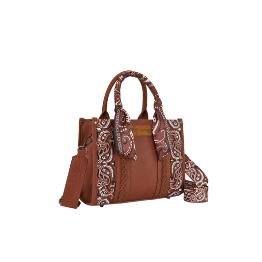 Wrangler Women's Paisley Crossbody Bag - Tan
