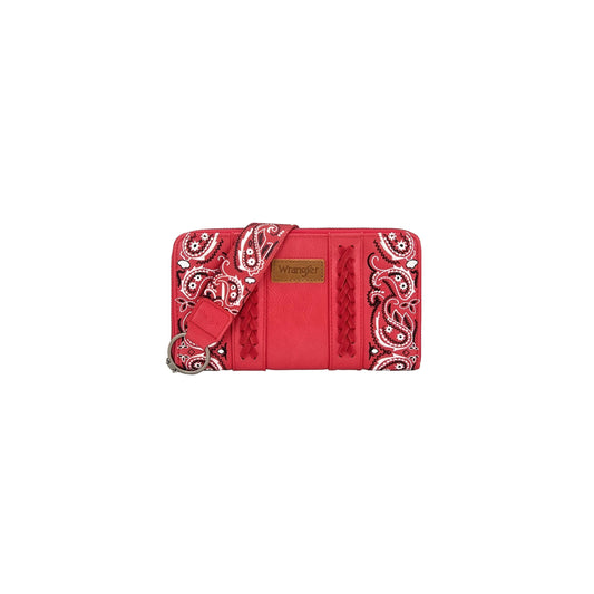 Wrangler Women's Paisley Wallet - Red