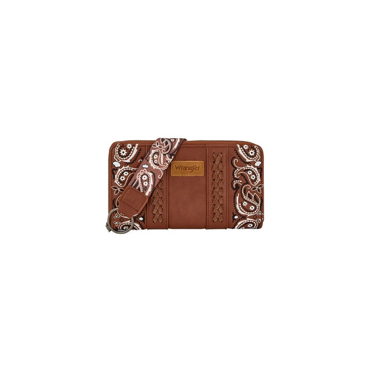 Wrangler Women's Paisley Wallet - Tan