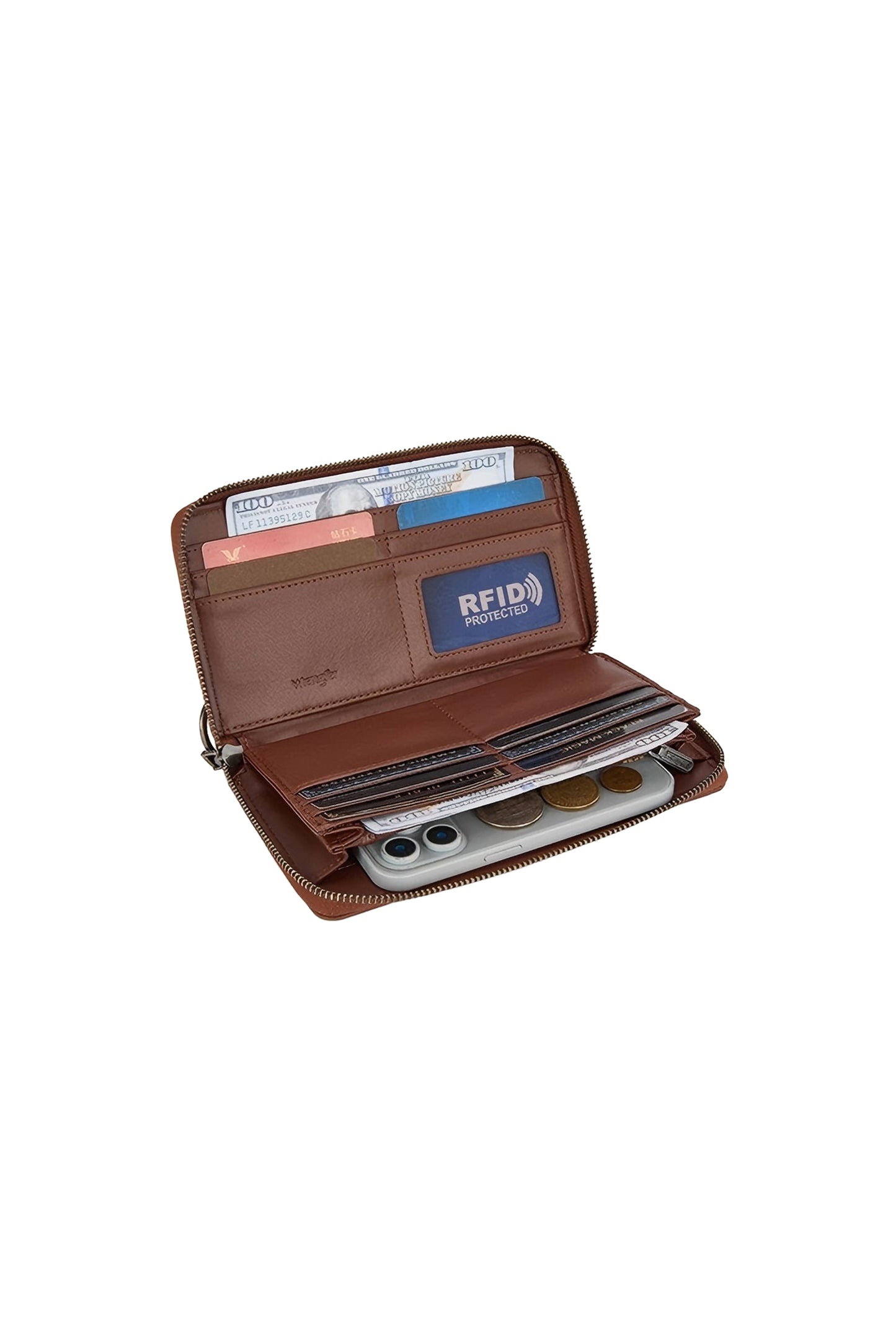 Wrangler Women's Paisley Wallet - Tan