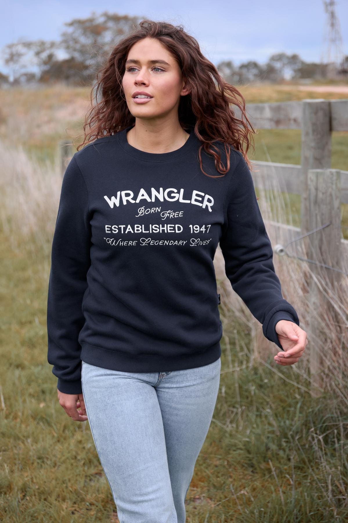Wrangler Women's Bella Crew - Navy