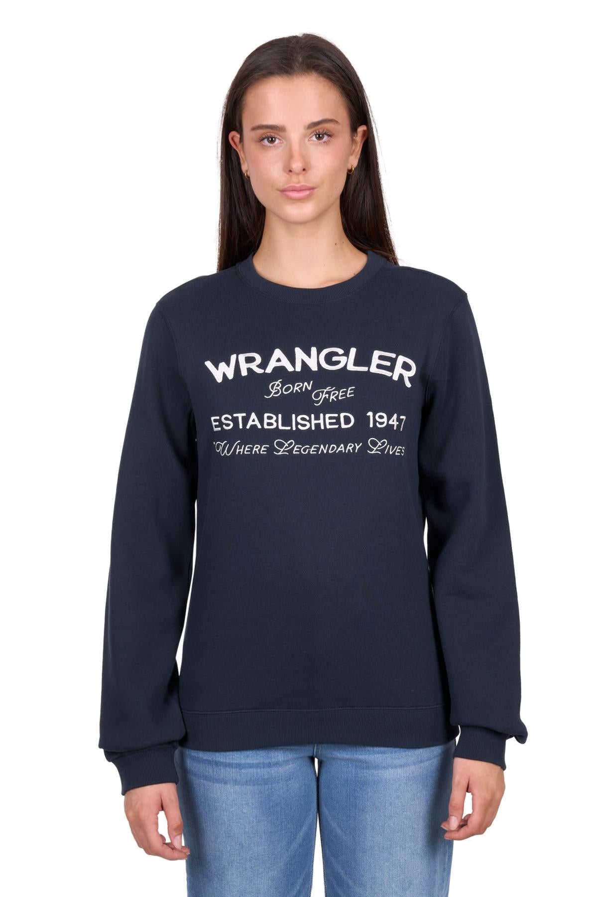 Wrangler Women's Bella Crew - Navy