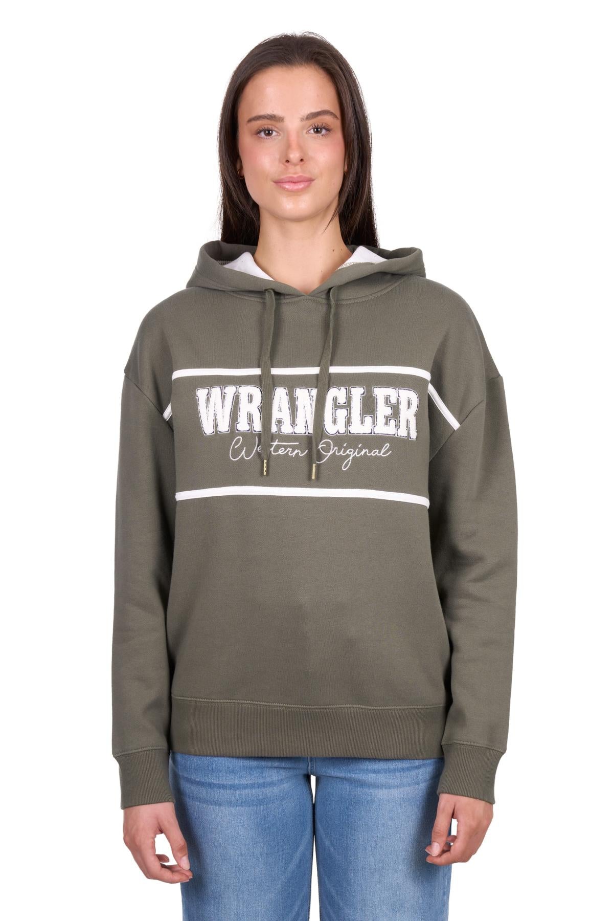 Wrangler Women's Hailey Oversized Hoodie - Olive