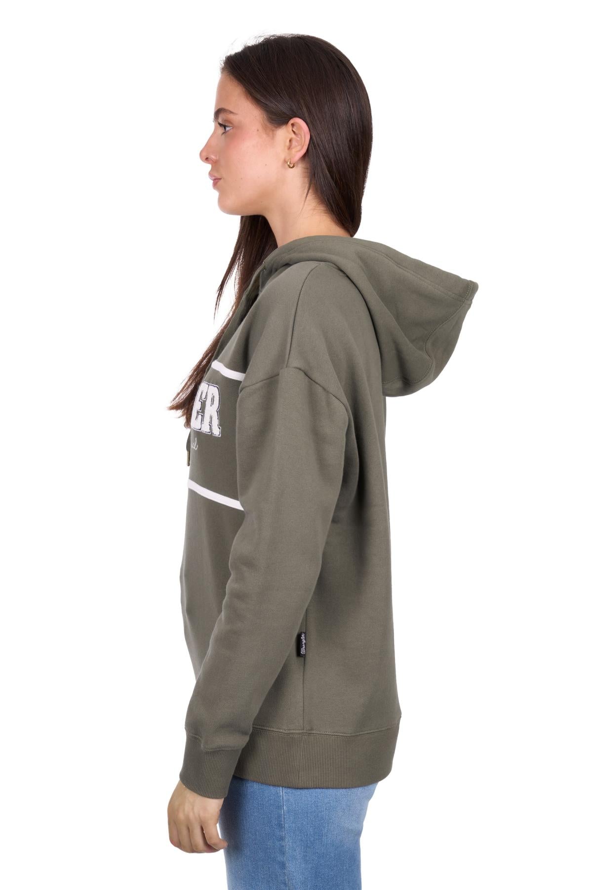 Wrangler Women's Hailey Oversized Hoodie - Olive