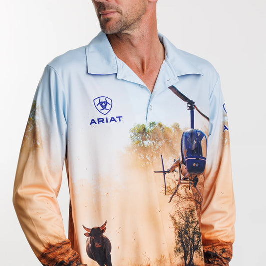 Ariat Adults Fishing Shirt Helimuster
