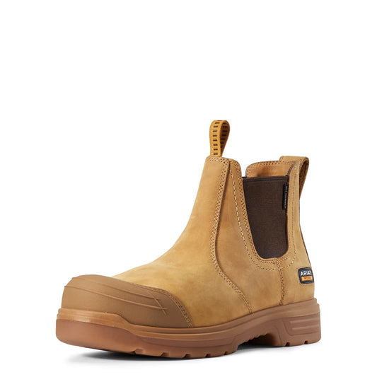 Ariat Turbo Hamersley XTR carbon toe work boot wheat slip on