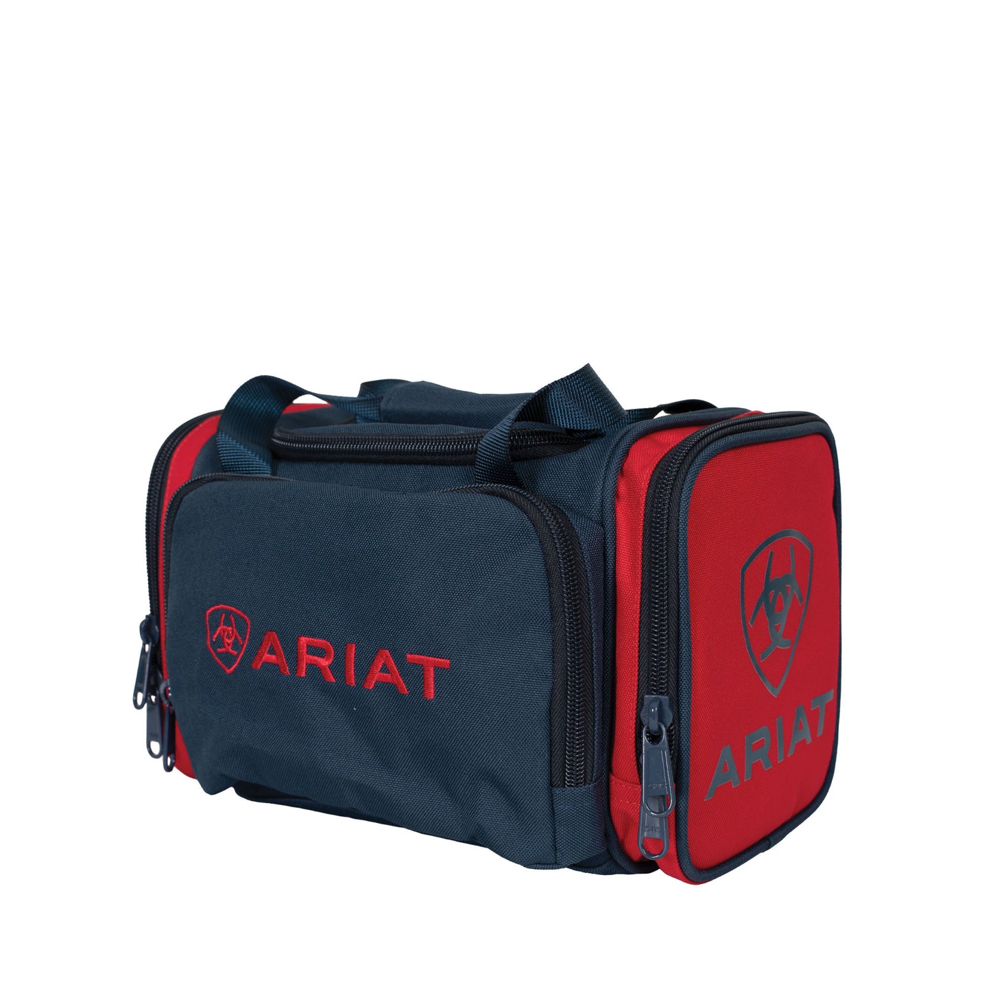 Ariat Vanity Bag Red Navy travel toiletry gear bag with compartments