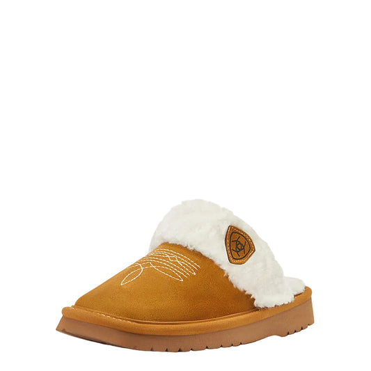 Ariat Women’s Jackie Square Toe Slippers chestnut suede western slippers