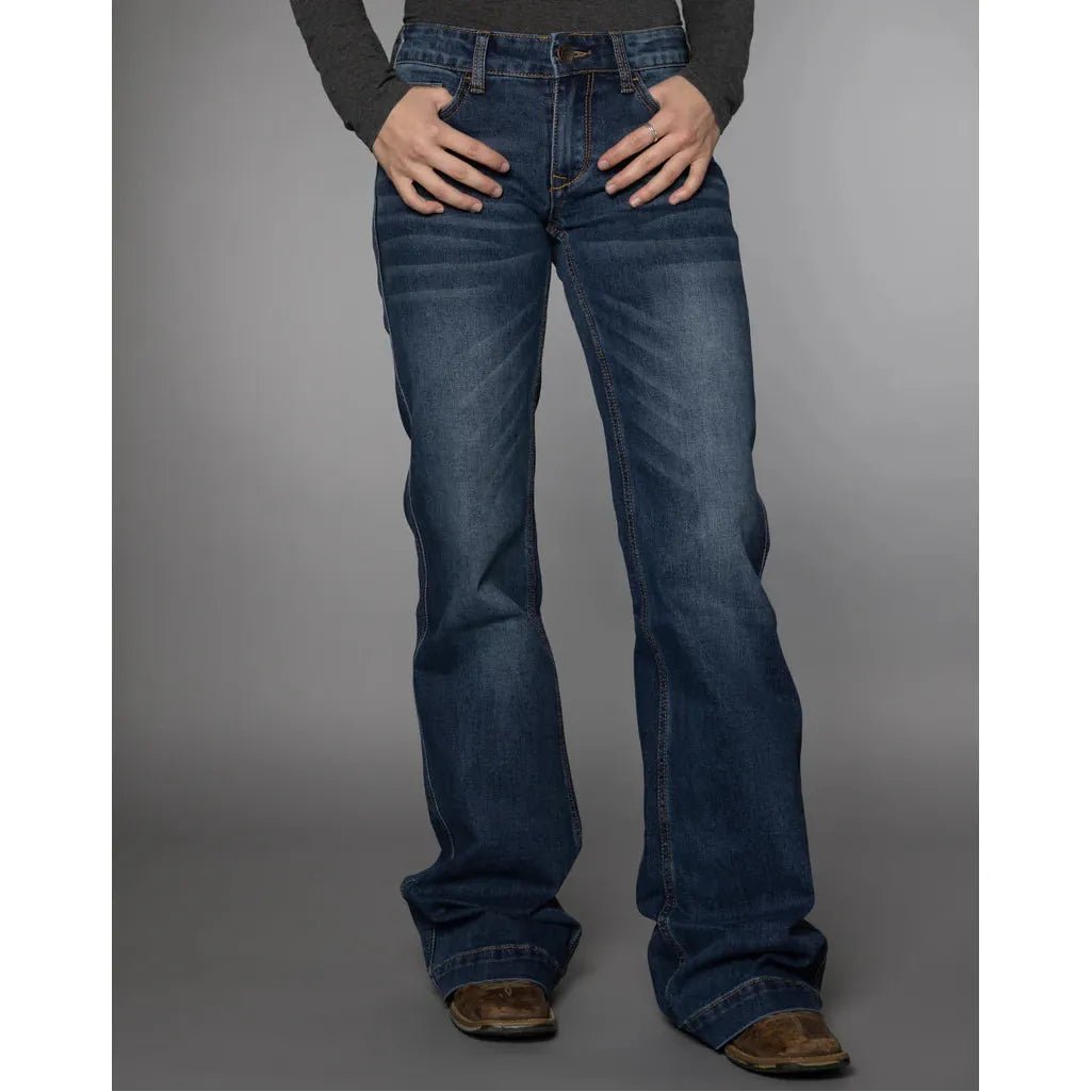 CC Western Women's Magie Mid Rise Jeans – Dark Wash - Billy Goats Country Outfitters